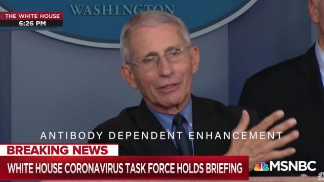 DR FAUCI BOMBSHELL EXPLAINS ADE FROM CORONAVIRUS VACCINES