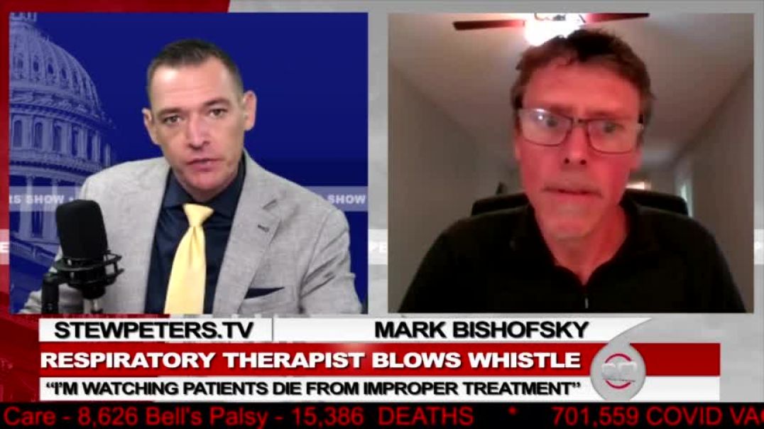 Stew Peters Show, Oct 12, 2021. Mark Bishofsky has over 20 years of experience as a respected respiratory therapist at a large metropolitan hospital, and he's had enough. Bishofsky blew ...