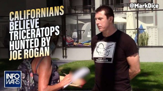 Mark Dice: Video Goes Viral Of Californians Believing Triceratops Are Being Hunted By Joe Rogan