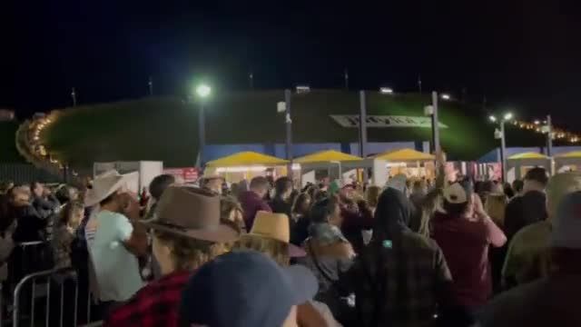 Jordan Chamberlain - people are chanting fuck joe biden at the jason aldean concert near dc