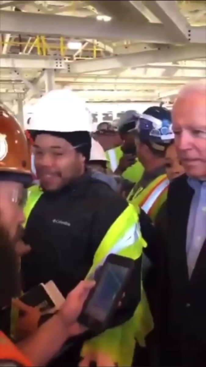 MUCH BETTER AUDIO  Shout out to @PGranacher for showing a never before seen angle with great audio of the altercation with @JoeBiden and myself.